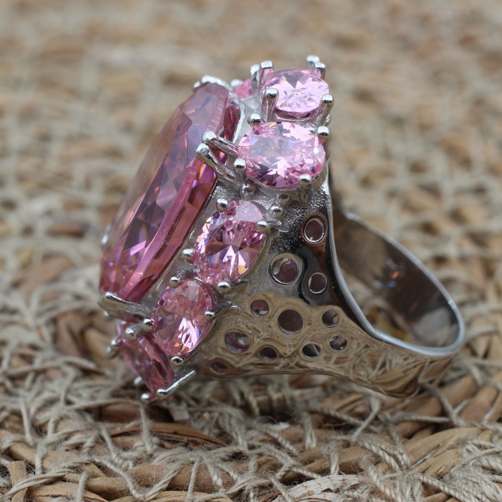 Handmade Women Ring, Quartz Women Ring, Turkish Handmade Women Ring, Ladies Ring, Ottoman Women Ring, 925k Sterling Silver, Gift For Her,