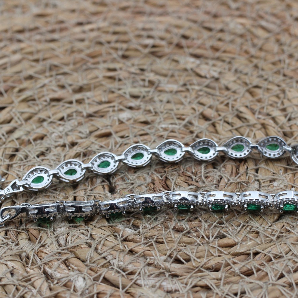 Emerald Bracelet, Ottoman Bracelet, Handmade Bracelet, Bangle Cuff, Turkish Handmade, Ladies Bracelet, Gift For Her, 925k Sterling Silver,