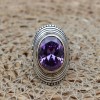 Amethyst Ring, Handmade Women Ring, Turkish Handmade Silver Ladies Ring, Ottoman Ring, Boho Ladies Ring, 925k Sterling Silver, Zircon Ring