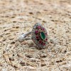 Emerald Ring, Handmade Women's Ring, Turkish Handmade Ring, Authentic Ring, Ottoman Ring, Ladies Ring, 925k Sterling Silver, Gift For Her, Emerald Ring, Handmade Women's Ring, Turkish Handmade Ring, Authentic Ring, Ottoman Ring, Ladies Ring, 925k Sterling Silver, Gift For Her,