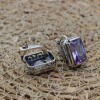 Amethyst Ladies Set, Authentic Set, Handmade Women Set, Turkish Handmade Set, Ring, Earring, Pendant, Ladies Set, 925k Sterling Silver Amethyst Ladies Set, Authentic Set, Handmade Women Set, Turkish Handmade Set, Ring, Earring, Pendant, Ladies Set, 925k Sterling Silver