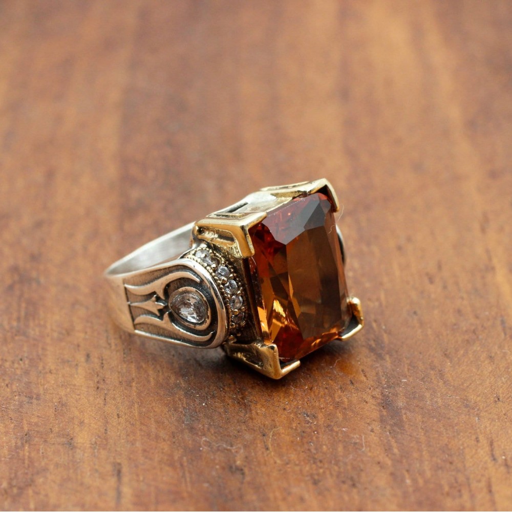 Handmade Women Ring, Turkish Handmade Silver Ladies Ring, Ottoman Gold Ring, Alexandrite Women Ring, Ladies Ring, 925k Sterling Silver Ring