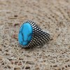 Turquoise Men's Ring, Ottoman Men's Ring, Handmade Men's Ring, Turkish Handmade Men's Ring, Men's Jewelry, Gift for Him, 925 Sterling Silver Turquoise Men's Ring, Ottoman Men's Ring, Handmade Men's Ring, Turkish Handmade Men's Ring, Men's Jewelry, Gift for Him, 925 Sterling Silver