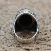 Handmade Silver Men's Ring, Onyx Men's Ring, Turkish Handmade Men's Ring, Men's Ring, Ottoman Mens Ring, Gift for Him, 925 Sterling Silver Handmade Silver Men's Ring, Onyx Men's Ring, Turkish Handmade Men's Ring, Men's Ring, Ottoman Mens Ring, Gift for Him, 925 Sterling Silver