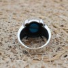 Men's Handmade Ring, Yemeni Ring, Turquoise Ring, Turkish Handmade Silver Men's Ring, Ottoman Men's Ring, Gift for Him, 925k Sterling Silver