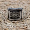 Men's Ring, Turkish Handmade, Silver Men's Ring, Men's Handmade Ring, Ottoman Ring, Men's Jewelry, Gift for Him, 925k Sterling Silver Ring