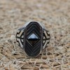 Onyx Ring, Men's Ring, Turkish Handmade Ring, Silver Men's Ring, Ottoman Men's Ring, Men's Jewelry, Gift for Him, 925k Sterling Silver