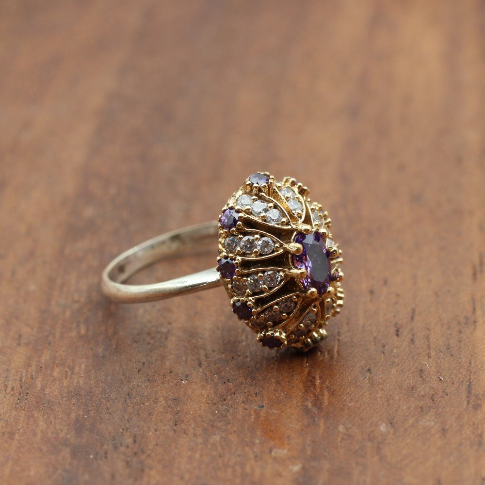 Amethyst Ladies Set, Authentic Set, Handmade Set Women, Turkish Handmade, Ladies Jewelry Set, Earring, Ladies Set, 925k Sterling Silver