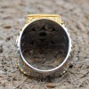 Onyx Men's Ring, Revolver Men's Ring, Turkish Handmade Men's Ring, Gold Plated Men Ring, Men's Jewelry, Gift for Him, 925 Sterling Silver