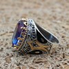 Men's Handmade Ring, Turkish Handmade Men's Ring, Ottoman Men's Ring, Tourmaline Men's Ring, Mens Ring, Gift for Him, 925k Sterling Silver Men's Handmade Ring, Turkish Handmade Men's Ring, Ottoman Men's Ring, Tourmaline Men's Ring, Mens Ring, Gift for Him, 925k Sterling Silver