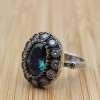 Handmade Women's Ring, Mystic Topaz Ring, Turkish Handmade Ring, Ladies Ring, Ottoman Women Ring, Ladies Ring, 925k Sterling Silver Ring,