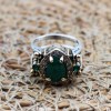 Emerald Ring, Two Stone Ladies Ring, Amethsyt Ring, Handmade Women Ring, Reversible Ladies Ring, Ottoman Women's Ring, 925k Sterling Silver, Emerald Ring, Two Stone Ladies Ring, Amethsyt Ring, Handmade Women Ring, Reversible Ladies Ring, Ottoman Women's Ring, 925k Sterling Silver,