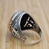 Men's Handmade Ring, Yemeni Ring, Turquoise Ring, Turkish Handmade Silver Men's Ring, Ottoman Men's Ring, Gift for Him, 925k Sterling Silver Men's Handmade Ring, Yemeni Ring, Turquoise Ring, Turkish Handmade Silver Men's Ring, Ottoman Men's Ring, Gift for Him, 925k Sterling Silver