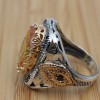 Citrine Men's Ring, Handmade Ring, Turkish Handmade, Ottoman Men's Ring, Men's Ring, Men's Jewelry, Gift for Him, 925 Sterling Silver Ring