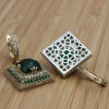 Emerald Set, Authentic Set, Handmade Set Women, Turkish Handmade, Ladies Jewelry Set, Earring, Pendant, Ladies Set, 925k Sterling Silver Emerald Set, Authentic Set, Handmade Set Women, Turkish Handmade, Ladies Jewelry Set, Earring, Pendant, Ladies Set, 925k Sterling Silver