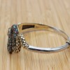 Snake Bracelet, Mixed Color Bracelet, Handmade Bracelet, Bangle Cuff, Turkish Handmade, Animal Bracelet, Gift for Her, 925k Sterling Silver,