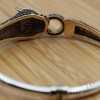Sapphire Bracelet, Tiger Bracelet, Handmade Bracelet, Bangle Cuff, Turkish Handmade, Ottoman Bracelet, Gift For Her, 925k Sterling Silver