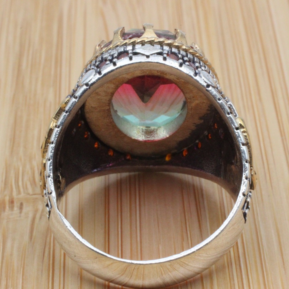 Men's Handmade Ring, Turkish Handmade Men's Ring, Ottoman Men's Ring, Tourmaline Men's Ring, Mens Ring, Gift for Him, 925k Sterling Silver Men's Handmade Ring, Turkish Handmade Men's Ring, Ottoman Men's Ring, Tourmaline Men's Ring, Mens Ring, Gift for Him, 925k Sterling Silver