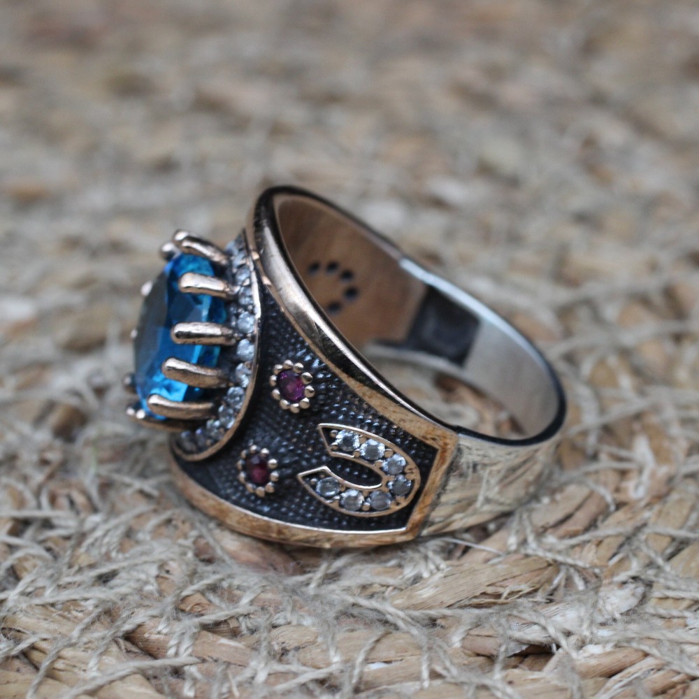 Turkish Handmade Ring, Silver Ladies Ring, Handmade Women Ring, Ottoman Women Ring, Aquamarine Ring, Ladies Ring, 925k Sterling Silver Ring, Turkish Handmade Ring, Silver Ladies Ring, Handmade Women Ring, Ottoman Women Ring, Aquamarine Ring, Ladies Ring, 925k Sterling Silver Ring,