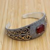 Ruby Bracelet, Ottoman Bracelet, Handmade Bracelet, Bangle Cuff, Bangle Bracelet, Turkish Handmade, Gift For Her, 925k Sterling Silver, Ruby Ruby Bracelet, Ottoman Bracelet, Handmade Bracelet, Bangle Cuff, Bangle Bracelet, Turkish Handmade, Gift For Her, 925k Sterling Silver, Ruby