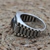 Handmade Silver Men's Ring, Onyx Men's Ring, Turkish Handmade Men's Ring, Men's Ring, Ottoman Mens Ring, Gift for Him, 925k Sterling Silver,