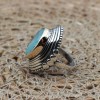 Paraiba Ladies Ring, Handmade Women's Ring, Turkish Handmade Silver Ladies Ring, Ottoman Women Ring, Boho Ladies Ring, 925k Sterling Silver