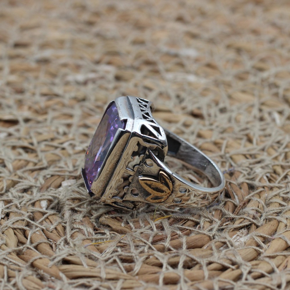Amethyst Ladies Set, Authentic Set, Handmade Women Set, Turkish Handmade Set, Ring, Earring, Pendant, Ladies Set, 925k Sterling Silver Amethyst Ladies Set, Authentic Set, Handmade Women Set, Turkish Handmade Set, Ring, Earring, Pendant, Ladies Set, 925k Sterling Silver