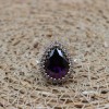 Amethyst Ring, Handmade Women's Ring, Turkish Handmade, Silver Ladies Ring, Ottoman Ring, Authentic, Ladies Ring, 925k Sterling Silver Ring,