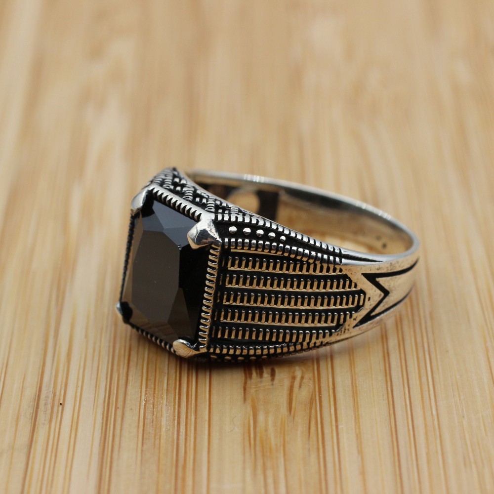 Turkish Handmade Silver Men's Ring, Men's Handmade Ring, Men's Ring, Onyx Men's Ring, Ottoman Mens Ring, Gift for Him, 925k Sterling Silver, Turkish Handmade Silver Men's Ring, Men's Handmade Ring, Men's Ring, Onyx Men's Ring, Ottoman Mens Ring, Gift for Him, 925k Sterling Silver,