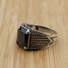 Turkish Handmade Silver Men's Ring, Men's Handmade Ring, Men's Ring, Onyx Men's Ring, Ottoman Mens Ring, Gift for Him, 925k Sterling Silver, Turkish Handmade Silver Men's Ring, Men's Handmade Ring, Men's Ring, Onyx Men's Ring, Ottoman Mens Ring, Gift for Him, 925k Sterling Silver,