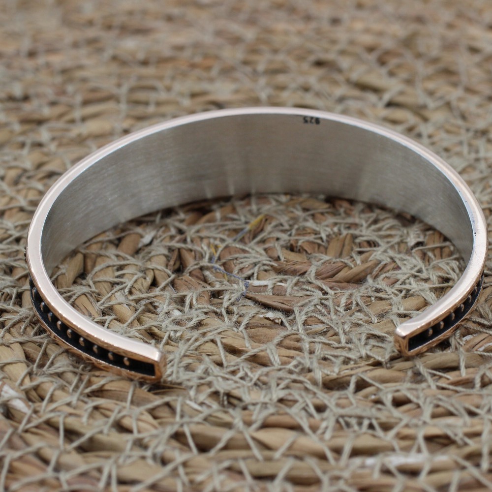 Sapphire Bracelet, Ottoman Bracelet, Handmade Bracelet, Bangle Cuff, Turkish Handmade, Bangle Bracelet, Gift for Her, 925k Sterling Silver