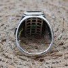 Emerald Men's Ring, Ottoman Men's Ring, Handmade Men's Ring, Turkish Handmade Men's Ring, Men's Jewelry, Gift for Him, 925 Sterling Silver