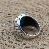Turquoise Men's Ring, Handmade Ring, Turkish Handmade Silver Men Ring, Ottoman Ring, Men's Jewelry, Gift for Him, 925k Sterling Silver Ring Turquoise Men's Ring, Handmade Ring, Turkish Handmade Silver Men Ring, Ottoman Ring, Men's Jewelry, Gift for Him, 925k Sterling Silver Ring