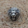 Lion Men's Ring, Turkish Handmade Sterling Silver Ring, Silver Lion Ring, Animal Wrap Ring, Ruby Men Ring, Animal Ring, 925K Sterling Silver