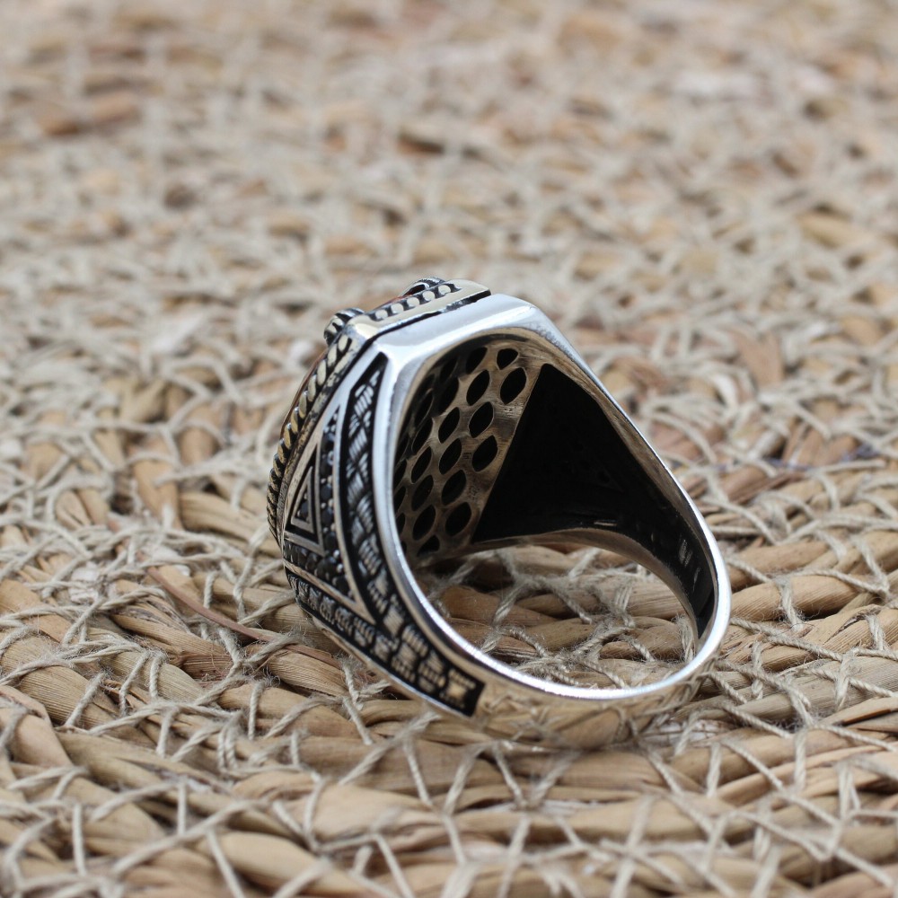 Alexandrite Men's Ring, Ottoman Men's Ring, Handmade Men's Ring, Turkish Handmade Mens Ring, Mens Jewelry, Gift for Him, 925 Sterling Silver Alexandrite Men's Ring, Ottoman Men's Ring, Handmade Men's Ring, Turkish Handmade Mens Ring, Mens Jewelry, Gift for Him, 925 Sterling Silver