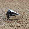 Handmade Silver Men's Ring, Onyx Men's Ring, Turkish Handmade Men's Ring, Men's Ring, Ottoman Mens Ring, Gift for Him, 925 Sterling Silver