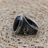 Handmade Silver Men's Ring, Onyx Men's Ring, Turkish Handmade Eagle Ring, Men's Ring, Ottoman Mens Ring, Gift for Him, 925k Sterling Silver, Handmade Silver Men's Ring, Onyx Men's Ring, Turkish Handmade Eagle Ring, Men's Ring, Ottoman Mens Ring, Gift for Him, 925k Sterling Silver,