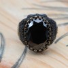 Onyx Men Ring, Handmade Men Ring, Turkish Handmade Silver Men's Ring, Ottoman Men Ring, Men Jewelry, Gift for Him, 925k Sterling Silver Ring Onyx Men Ring, Handmade Men Ring, Turkish Handmade Silver Men's Ring, Ottoman Men Ring, Men Jewelry, Gift for Him, 925k Sterling Silver Ring