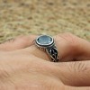 Onyx Ring, Men's Ring, Turkish Handmade Ring, Silver Men's Ring, Ottoman Men's Ring, Men's Jewelry, Gift for Him, 925k Sterling Silver