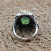 Tourmaline Men's Ring, Handmade Men's Ring, Turkish Handmade Ring, Ottoman Men's Ring, Men's Jewelry, Gift for Him, 925 Sterling Silver