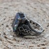 Mystic Topaz Ring, Handmade Ring, Turkish Handmade Silver Men Ring, Mystic Topaz Ring, Men's Jewelry, Gift for Him, 925k Sterling Silver