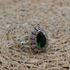 Emerald Set, Authentic Set, Handmade Set Women, Turkish Handmade, Ladies Jewelry Set, Earring, Pendant, Ladies Set, 925k Sterling Silver