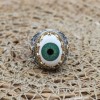 Evil Eye Men's Ring, Onyx Mens Ring, Handmade Ring, Turkish Handmade Silver Men Ring, Men's Jewelry, Gift for Him, 925k Sterling Silver Ring Evil Eye Men's Ring, Onyx Mens Ring, Handmade Ring, Turkish Handmade Silver Men Ring, Men's Jewelry, Gift for Him, 925k Sterling Silver Ring
