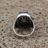 Mystic Topaz Men's Ring, Handmade Men's Ring, Turkish Handmade Silver Ring, Ottoman Ring, Men's Jewelry, Gift for Him, 925 Sterling Silver