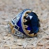 Turkish Handmade Silver Men Ring, Mens Handmade Ring, Ottoman Ring, Sapphire Ring, Men's Jewelry, Gift for Him, 925k Sterling Silver Ring Turkish Handmade Silver Men Ring, Mens Handmade Ring, Ottoman Ring, Sapphire Ring, Men's Jewelry, Gift for Him, 925k Sterling Silver Ring