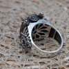 Onyx Men's Ring, Turkish Handmade Silver Men's Ring, Men's Handmade Ring, Oval Stone Ring, Ottoman Ring, Gift for Him, 925k Sterling Silver,