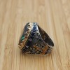 Mystic Topaz Men's Ring, Handmade Men's Ring, Turkish Handmade Ring, Silver Men's Ring, Men's Jewelry, Gift For Him, 925k Sterling Silver Mystic Topaz Men's Ring, Handmade Men's Ring, Turkish Handmade Ring, Silver Men's Ring, Men's Jewelry, Gift For Him, 925k Sterling Silver