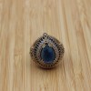 Sapphire Set, Authentic Set, Handmade Set Women, Turkish Handmade, Ladies Jewelry Set, Earring, Pendant, Ladies Set, 925k Sterling Silver