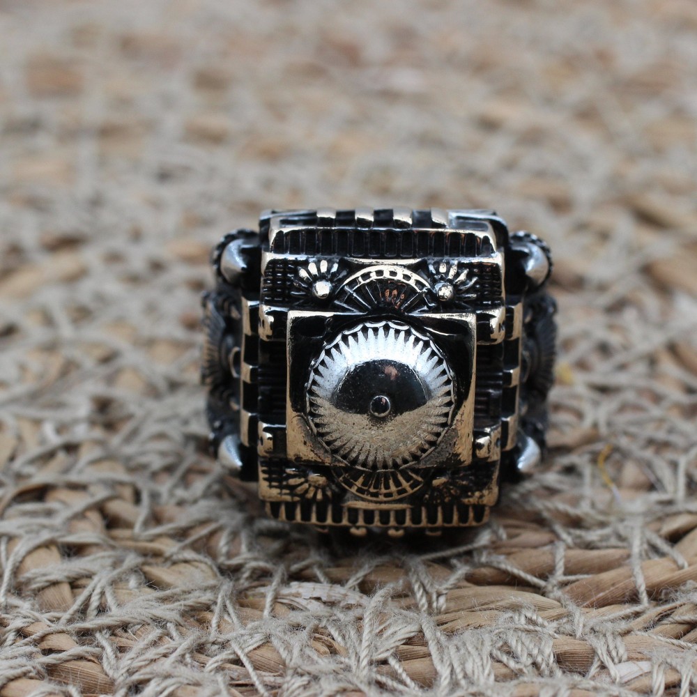 Hagia Sophia Ring, Men's Handmade Ring, Turkish Handmade Ring, Ottoman Men Ring, Men Ring, Men Jewelry, Gift for Him, 925k Sterling Silver
