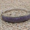 Amethyst Bracelet, Ottoman Bracelet, Handmade Bracelet, Bangle Cuff, Turkish Handmade, Bangle Bracelet, Gift for Her, 925k Sterling Silver